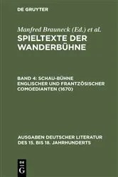 Book cover of Schau-Bühne englischer und frantzösischer Comoedianten (1670) by Manfred Brauneck