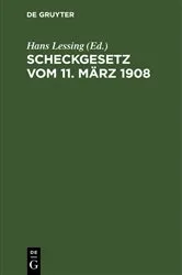 Book cover of Scheckgesetz vom 11. März 1908 by Unknown