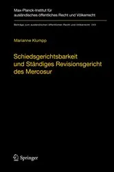 Book cover of Schiedsgerichtsbarkeit und Ständiges Revisionsgericht des Mercosur by Marianne Klumpp