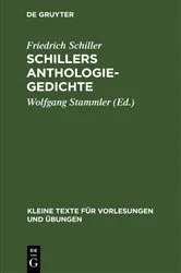 Book cover of Schillers Anthologie-Gedichte by Friedrich Schiller
