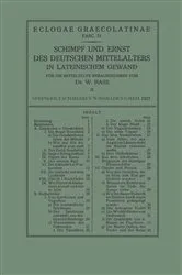 Book cover of Schimpf und Ernst des Deutschen Mittelalters in Lateinischem Gewand by Unknown