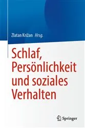 Book cover of Schlaf, Persönlichkeit und soziales Verhalten by Zlatan Križan