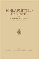 Book cover of Schlafmittel-Therapie by Albrecht Renner