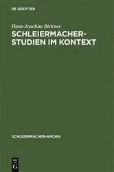 Book cover of Schleiermacher-Studien im Kontext by Unknown
