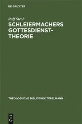 Book cover of Schleiermachers Gottesdiensttheorie by Ralf Stroh