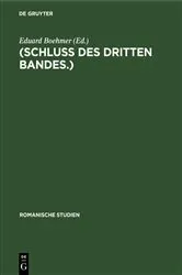Book cover of (Schluss des dritten Bandes.) by Eduard Boehmer