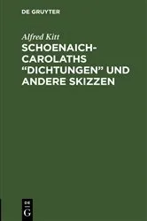 Book cover of Schoenaich-Carolaths „Dichtungen“ und andere Skizzen by Alfred Kitt