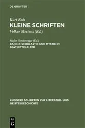 Book cover of Scholastik und Mystik im Spätmittelalter by Volker Mertens