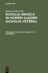 Book cover of Scholia ad libros Y - O continens by Hartmut Erbse