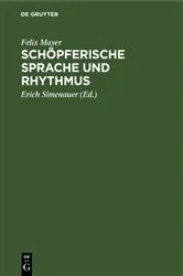 Book cover of Schöpferische Sprache und Rhythmus by Unknown