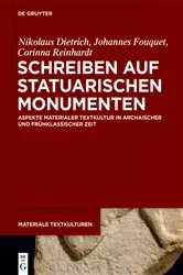 Book cover of Schreiben auf statuarischen Monumenten by Nikolaus Dietrich
