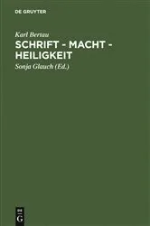 Book cover of Schrift - Macht - Heiligkeit by Unknown