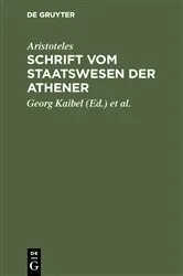 Book cover of Schrift vom Staatswesen der Athener by Aristoteles