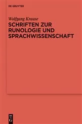 Book cover of Schriften zur Runologie und Sprachwissenschaft by Wolfgang Krause
