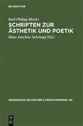Book cover of Schriften zur Ästhetik und Poetik by Karl Philipp Moritz