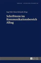 Book cover of Schrifttexte im Kommunikationsbereich Alltag by Inge Pohl