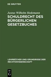 Book cover of Schuldrecht des Bürgerlichen Gesetzbuches (2nd ed.) by Justus Wilhelm Hedemann