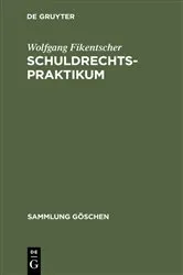 Book cover of Schuldrechtspraktikum by Wolfgang Fikentscher