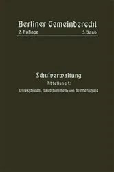 Book cover of Schulverwaltung (2nd ed.) by Berliner Gemeinderecht