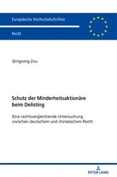 Book cover of Schutz der Minderheitsaktionaere beim Delisting by Zou Qingsong