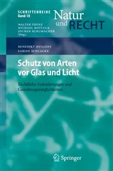 Book cover of Schutz von Arten vor Glas und Licht by Benedikt Huggins