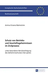 Book cover of Schutz von Betriebs- und Geschaeftsgeheimnissen im Zivilprozess by Amina-Viviana Malmström
