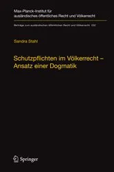 Book cover of Schutzpflichten im Völkerrecht – Ansatz einer Dogmatik by Sandra Stahl