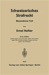 Book cover of Schweizerisches Strafrecht by Ernst Hafter