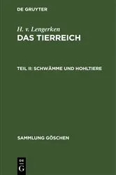 Book cover of Schwämme und Hohltiere by H. v. Lengerken