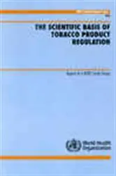 Book cover of Scientific Basis of Tobacco Product Regulation by WHO