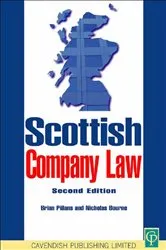 Book cover of Scottish Company Law by Brian Pillans