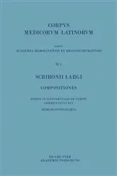 Book cover of Scribonii Largi Compositiones by Sergio Sconocchia