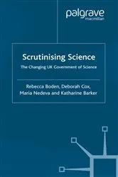 Book cover of Scrutinising Science by R. Boden