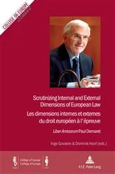 Book cover of Scrutinizing Internal and External Dimensions of European Law / Les dimensions internes et externes du droit européen à l’épreuve by Dieter Mahncke