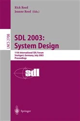 Book cover of SDL 2003: System Design by Rick Reed