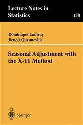 Book cover of Seasonal Adjustment with the X-11 Method by Dominique Ladiray