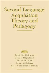 Book cover of Second Language Acquisition Theory and Pedagogy by Fred R. Eckman