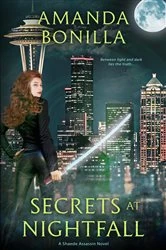 Book cover of Secrets at Nightfall by Amanda Bonilla