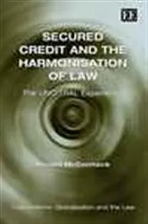 Book cover of Secured Credit and the Harmonisation of Law by Gerard McCormack