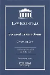 Book cover of Secured Transactions, Governing Law by Sterling Test Prep