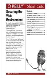 Book cover of Securing the Vista Environment by Peter Gregory