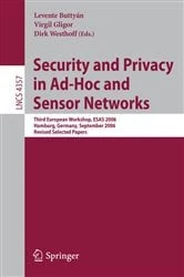 Book cover of Security and Privacy in Ad-Hoc and Sensor Networks by Levente Buttyan