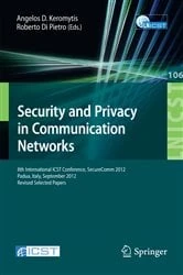 Book cover of Security and Privacy in Communication Networks by Angelos D. Keromytis