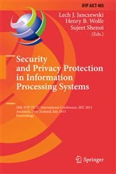 Book cover of Security and Privacy Protection in Information Processing Systems by Lech J. Janczewski
