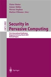 Book cover of Security in Pervasive Computing by Dieter Hutter