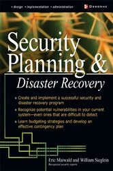 Book cover of Security Planning and Disaster Recovery by Eric Maiwald