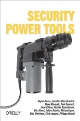 Book cover of Security Power Tools by Bryan Burns