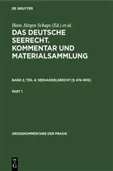 Book cover of Seehandelsrecht [§ 474–905] (3rd ed.) by Unknown