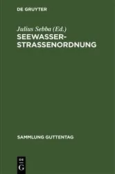 Book cover of Seewasserstraßenordnung by Julius Sebba