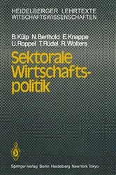 Book cover of Sektorale Wirtschaftspolitik by B. KÃ¼lp